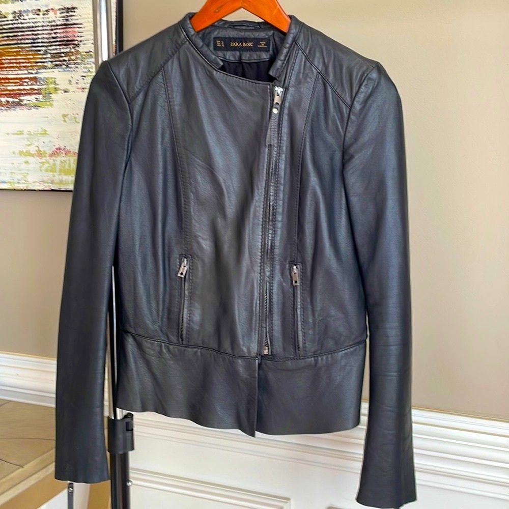 Zara leather jacket